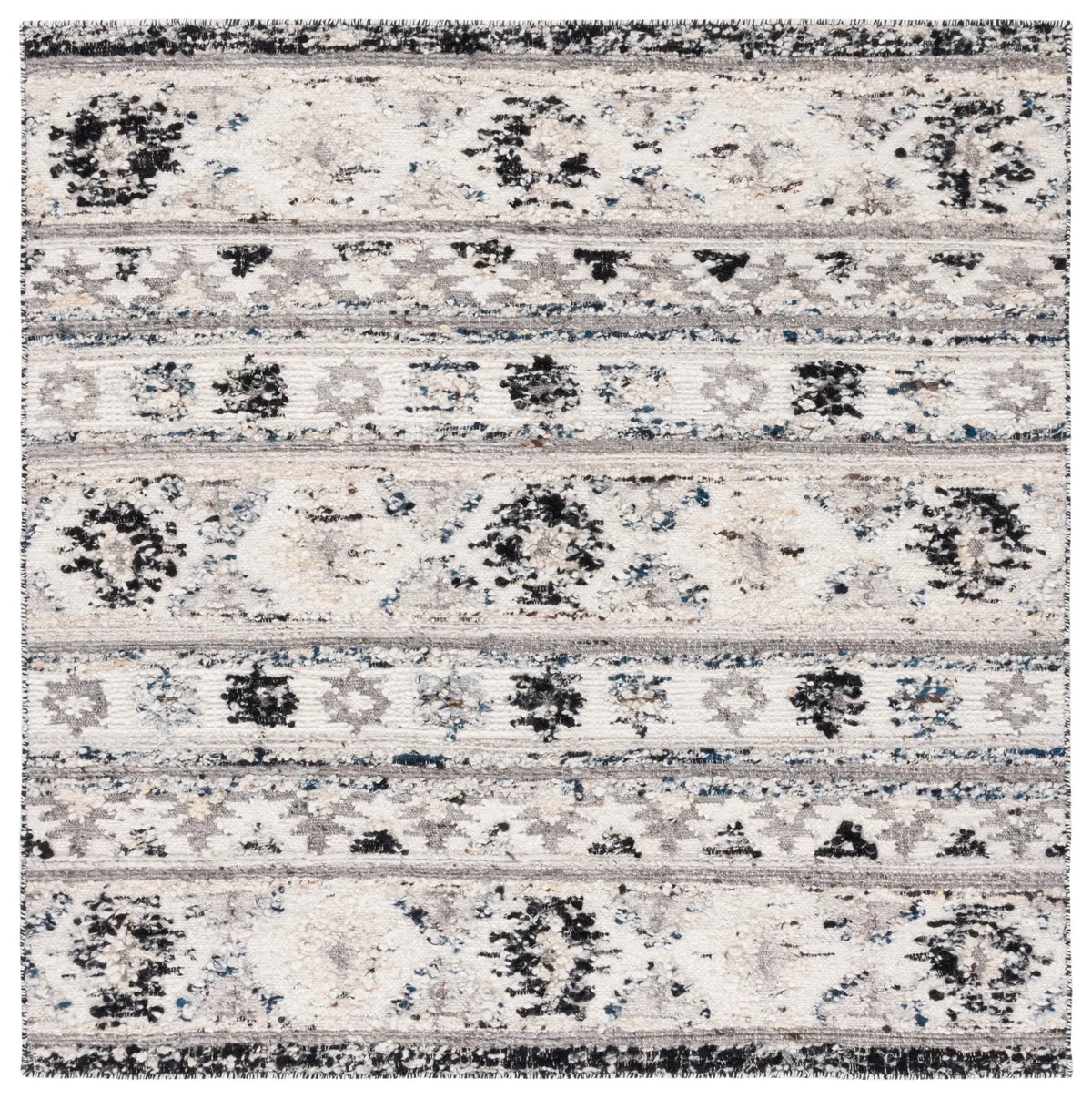 Safavieh Manhattan 6'-0" x 6'-0" Rug in Ivory / Black