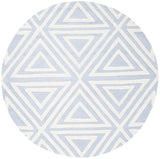 Safavieh Safavieh Kids 5'-0" x 5'-0" Rug in Blue / Ivory