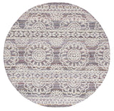 Safavieh Metro 6'-0" x 6'-0" Rug in Red / Ivory