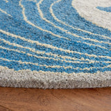 Safavieh Abstract 6'-0" x 6'-0" Rug in Beige / Blue