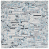 Safavieh Marquee 6'-0" x 6'-0" Rug in Grey / Teal