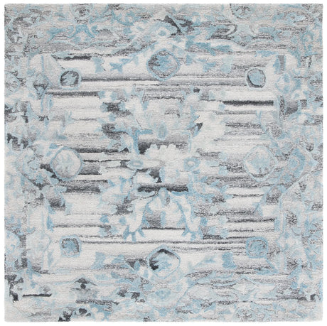 Safavieh Marquee 6'-0" x 6'-0" Rug in Grey / Teal