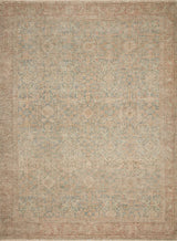 Loloi Priya Pry-06 Denim/Rust Rugs - main flat