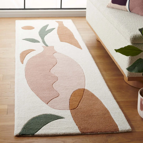 Safavieh Rodeo Drive 2'-3" x 8'-0" Rug in Ivory / Pink