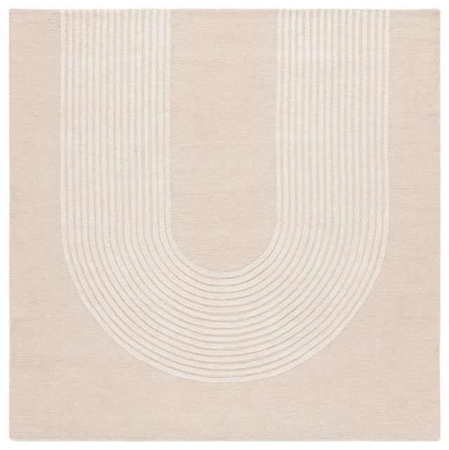 Safavieh Ebony 6'-0" x 6'-0" Rug in Beige / Ivory