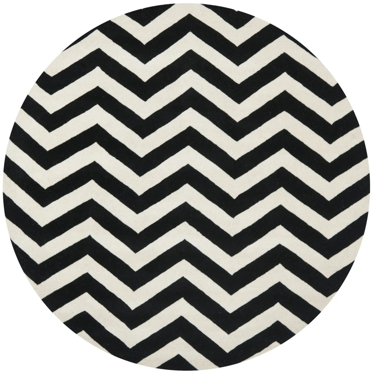 Safavieh Chatham 5'-0" x 5'-0" Rug in Ivory / Black