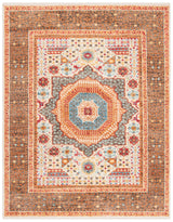 Safavieh Samarkand 10'-0" x 14'-0" Rug in Beige / Charcoal