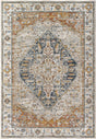 Surya Beckham Bcm-2300 Off-White, Amber, Charcoal, Light Slate, Ice Blue, Medium Brown Rug.