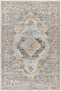 Surya Beckham Bcm-2305 Charcoal, Off-White, Light Slate, Amber, Ice Blue, Medium Brown Rug.