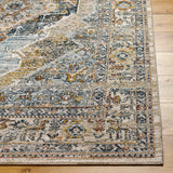 Surya Beckham Bcm-2305 Charcoal, Off-White, Light Slate, Amber, Ice Blue, Medium Brown Rug.