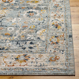 Surya Beckham Bcm-2308 Medium Gray, Off-White, Ice Blue, Charcoal, Medium Brown, Amber Rug.