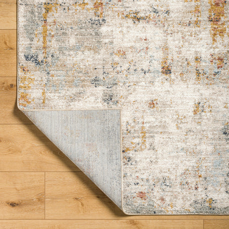 Surya Beckham Bcm-2309 Off-White, Light Slate, Ice Blue, Amber, Medium Brown, Charcoal Rug.