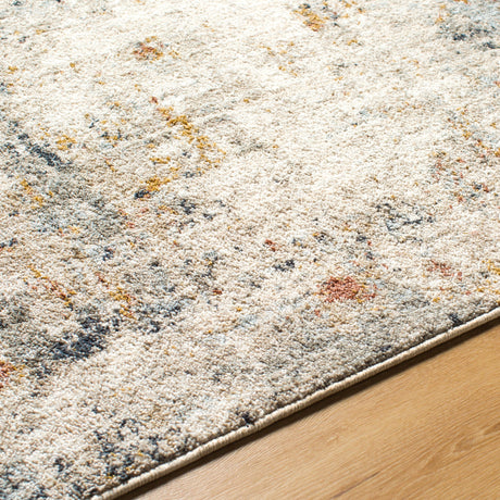 Surya Beckham Bcm-2309 Off-White, Light Slate, Ice Blue, Amber, Medium Brown, Charcoal Rug.