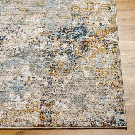 Surya Beckham Bcm-2310 Off-White, Medium Gray, Ice Blue, Charcoal, Amber, Medium Brown Rug.