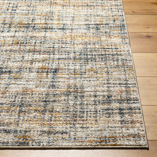 Surya Beckham Bcm-2312 Off-White, Light Slate, Ice Blue, Charcoal, Amber, Medium Brown Rug.