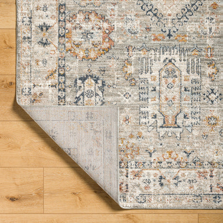 Surya Beckham Bcm-2315 Light Slate, Off-White, Ice Blue, Charcoal, Amber, Medium Brown Rug.