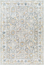 Surya Beckham Bcm-2317 Medium Gray, Off-White, Ice Blue, Amber, Charcoal, Medium Brown Rug.