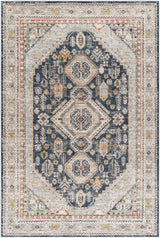 Surya Beckham Bcm-2320 Charcoal, Off-White, Light Slate, Ice Blue, Medium Brown, Amber Rug.