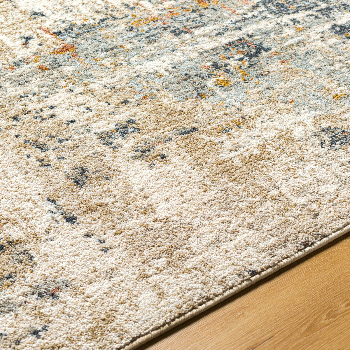 Surya Beckham Bcm-2329 Medium Gray, Off-White, Charcoal, Ice Blue, Medium Brown, Amber Rug.