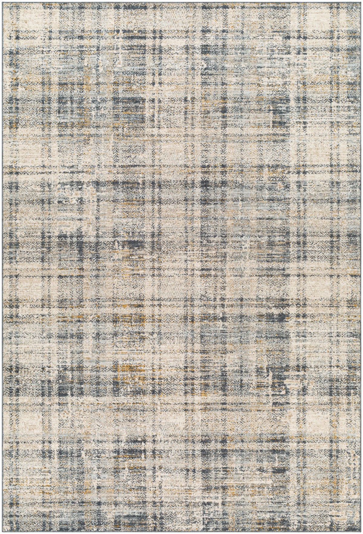Surya Beckham Bcm-2330 Charcoal, Off-White, Ice Blue, Medium Gray, Taupe, Amber Rug.