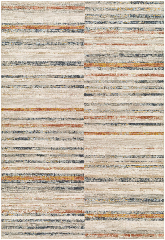 Surya Beckham Bcm-2332 Light Slate, Off-White, Charcoal, Medium Brown, Ice Blue, Amber Area Rug