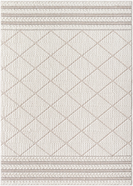 Surya Bouclair Bcr-2305 Ivory, Cream, Light Gray Rug.