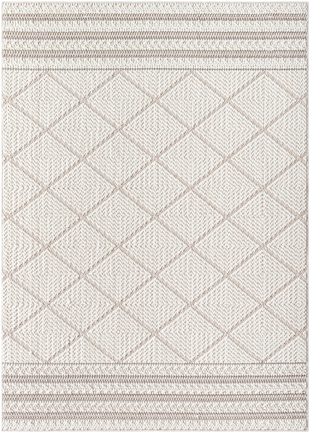 Surya Bouclair Bcr-2305 Ivory, Cream, Light Gray Rug.