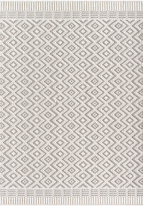 Surya Bouclair Bcr-2311 Ivory, Medium Gray, Light Gray Rug.