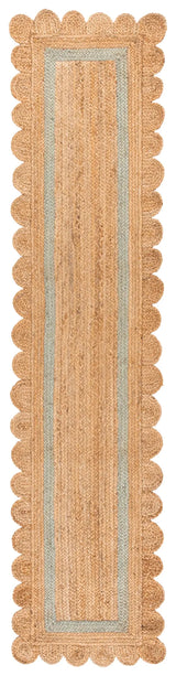 Safavieh Natural Fiber 2'-3" x 9'-0" Rug in Natural / Light Blue