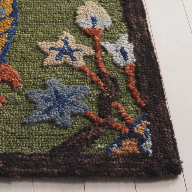 Safavieh Jardin 4'-0" x 6'-0" Rug in Green / Blue