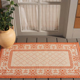 Safavieh Courtyard 2'-0" x 3'-7" Rug in Natural / Terra