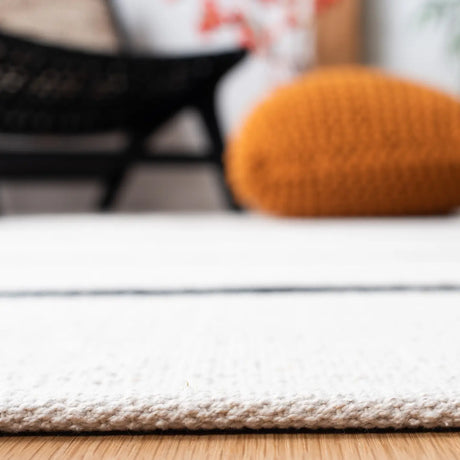 Safavieh Montauk 4'-0" x 6'-0" Rug in Ivory / Black