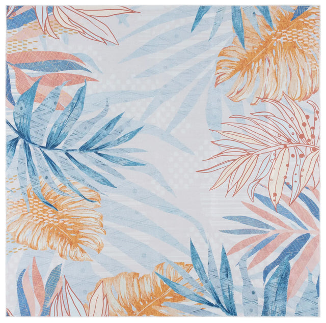 Safavieh Malibu 6'-0" x 6'-0" Rug in Light Blue / Beige