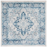 Safavieh Tulum 6'-7" x 6'-7" Rug in Ivory / Blue
