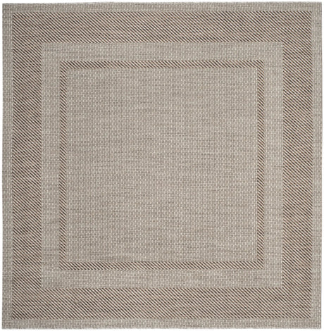 Safavieh Courtyard 6'-7" x 6'-7" Rug in Beige / Brown