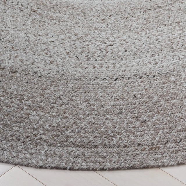 Safavieh Braided 5'-0" x 5'-0" Rug in Light Grey
