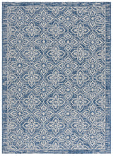 Safavieh Courtyard 5'-3" x 7'-7" Rug in Navy / Grey