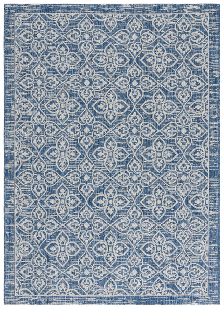 Safavieh Courtyard 5'-3" x 7'-7" Rug in Navy / Grey