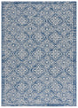Safavieh Courtyard 5'-3" x 7'-7" Rug in Navy / Grey