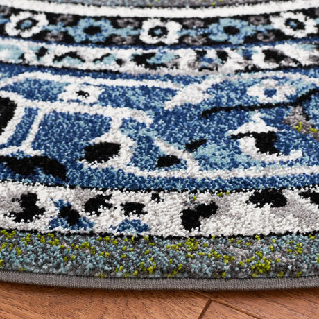 Safavieh Vintage Hamadan 6'-7" x 6'-7" Rug in Blue / Grey