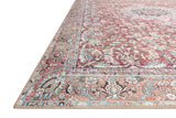 Loloi Wynter Wyn-05 Tomato/Teal Rugs - rug corner