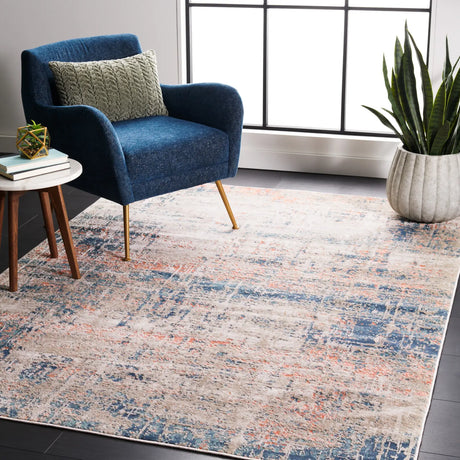 Safavieh Madison 800 4'-5" x 6'-5" Rug in Blue / Grey