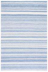 Safavieh Striped Kilim 4'-0" x 6'-0" Rug in Blue / Ivory