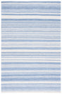 Safavieh Striped Kilim 4'-0" x 6'-0" Rug in Blue / Ivory