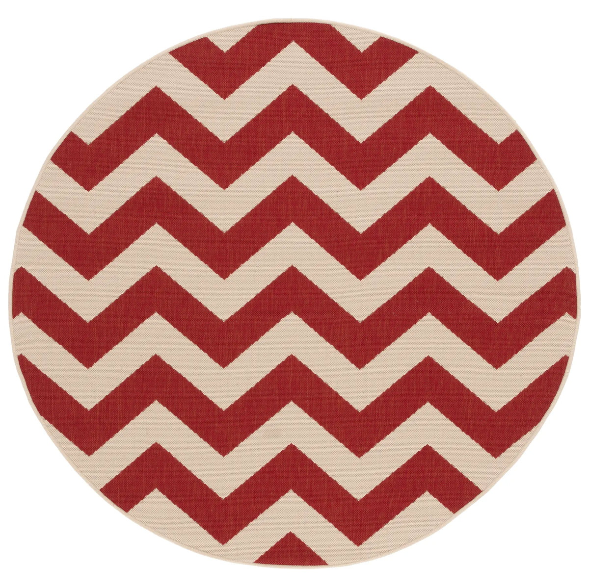 Safavieh Courtyard 5'-3" x 5'-3" Rug in Red