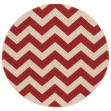 Safavieh Courtyard 5'-3" x 5'-3" Rug in Red
