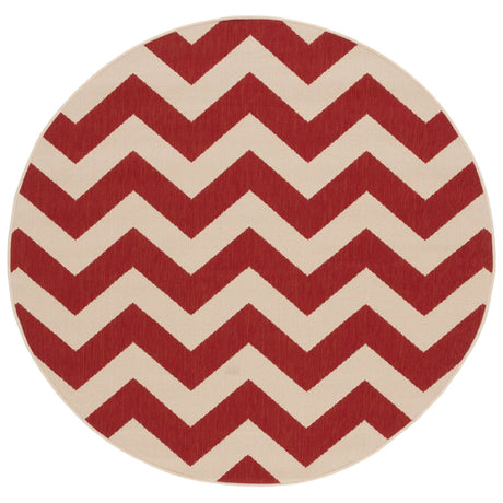 Safavieh Courtyard 5'-3" x 5'-3" Rug in Red
