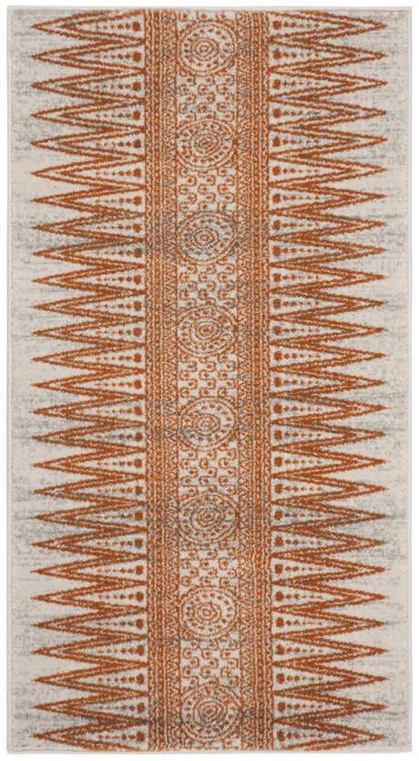 Safavieh Evoke 2'-2" x 4'-0" Rug in Ivory / Orange
