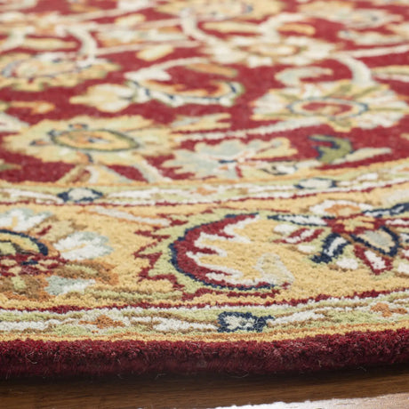 Safavieh Classic 5'-0" x 5'-0" Rug in Red / Gold