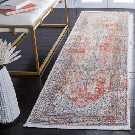 Safavieh Shivan 2'-2" x 8'-0" Rug in Rose / Grey